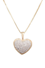 Pendentif Coeur Diamants 0,04/27