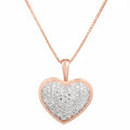 Diamond Heart Pendant 0.04/27 - 375/1000 Rose Gold
