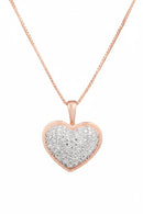 Pendentif Coeur Diamants 0,04/27