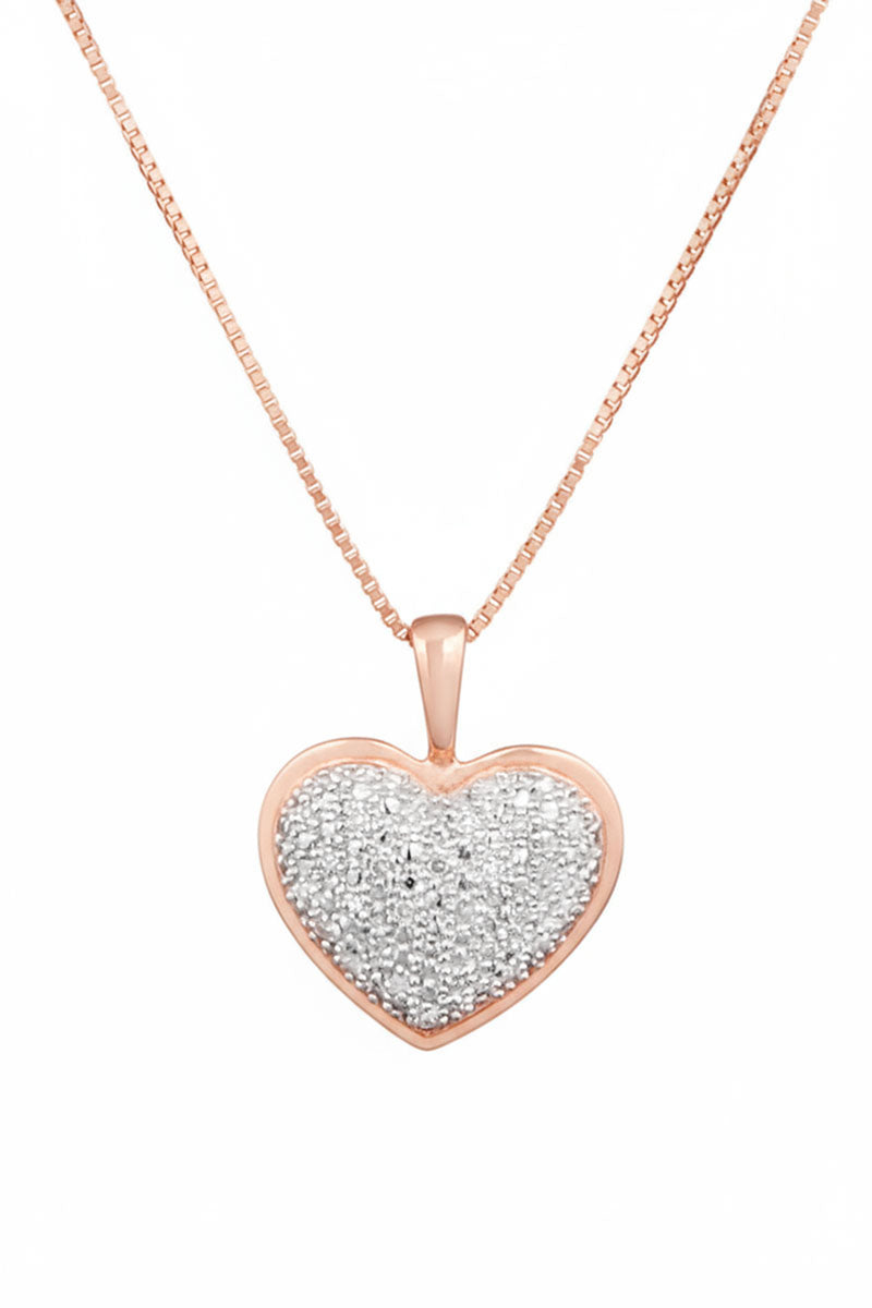 Pendentif Coeur Diamants 0,04/27