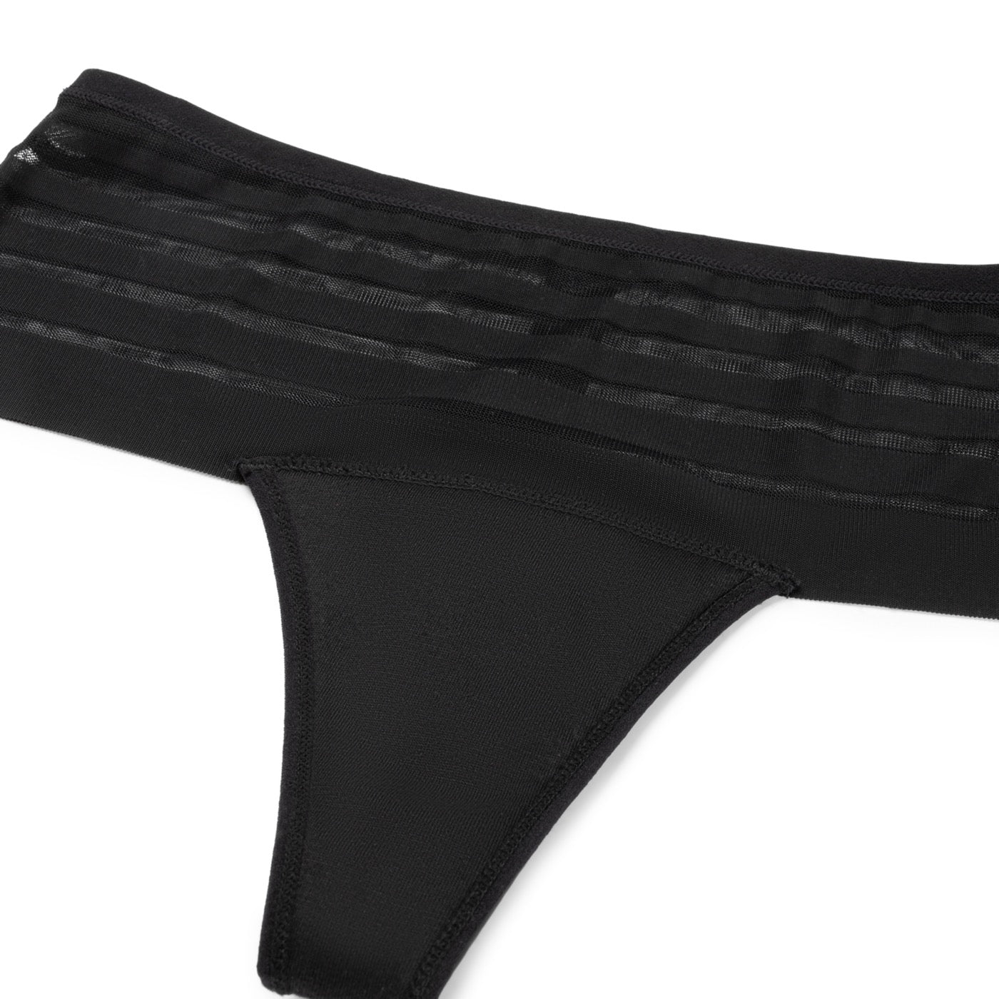 Menstrual Lace Thong Boxers Medium Flow - Black