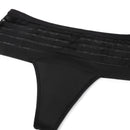 Boxerstring Menstruel En Dentelle Flux Moyen - Noir