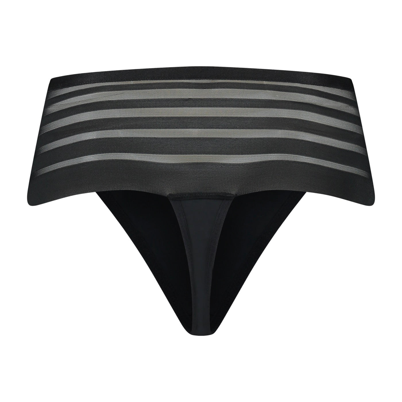 Menstrual Lace Thong Boxers Medium Flow - Black