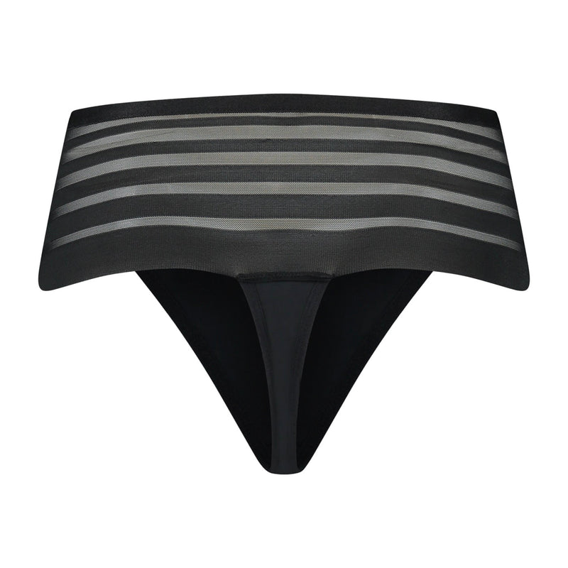 Boxerstring Menstruel En Dentelle Flux Moyen - Noir