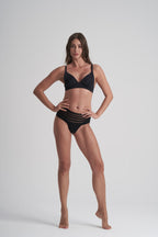 Menstrual Lace Thong Boxers Medium Flow - Black