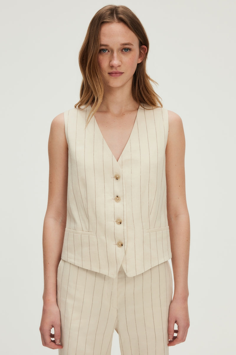 Gilet Rosenn - Naturel