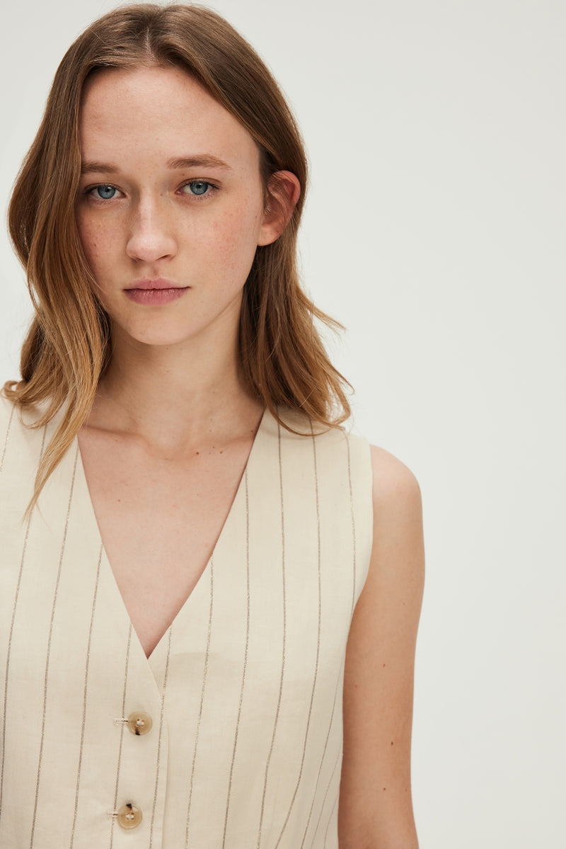Gilet Rosenn - Naturel