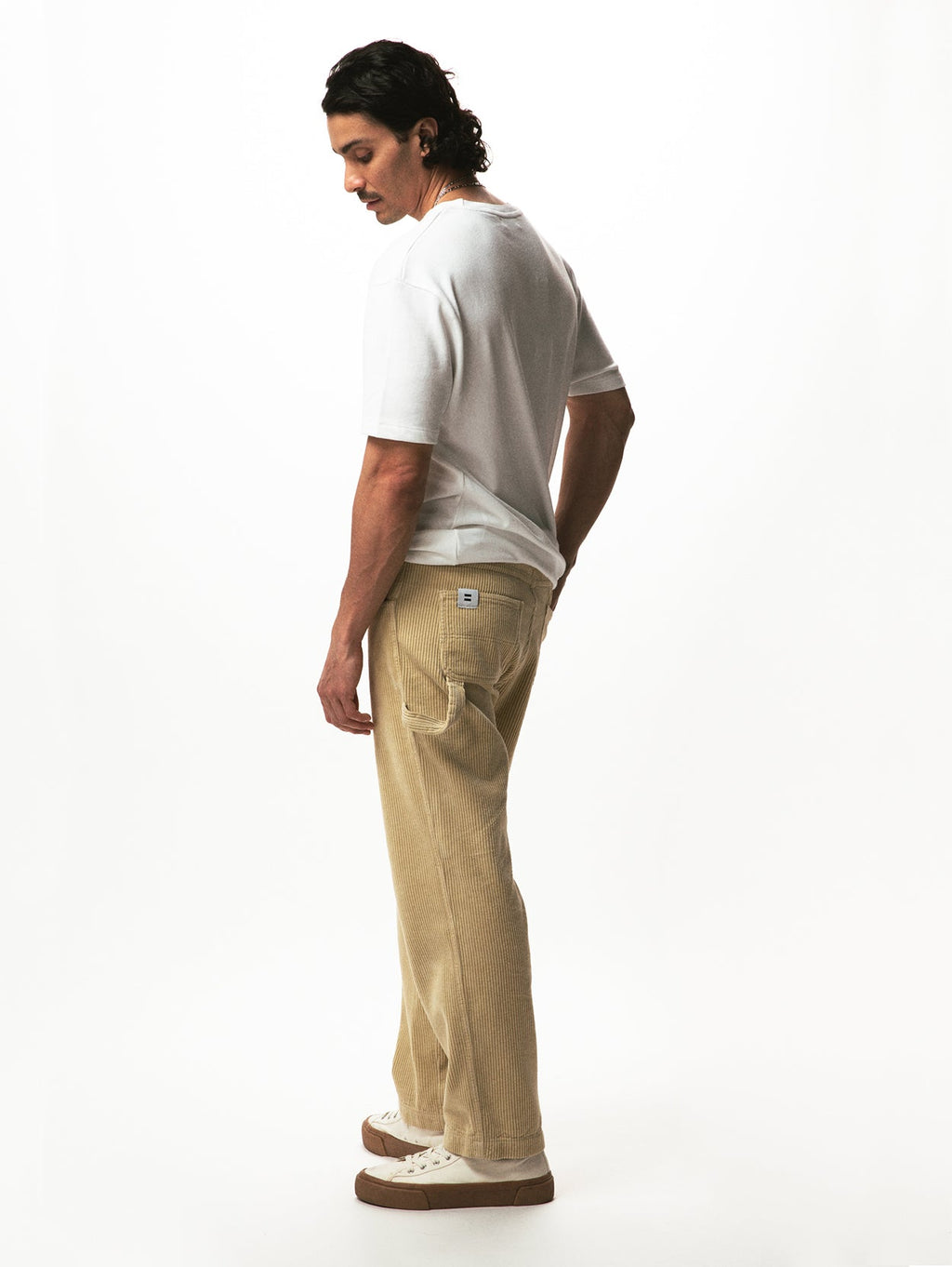 Pantaloni carpentiere paglia