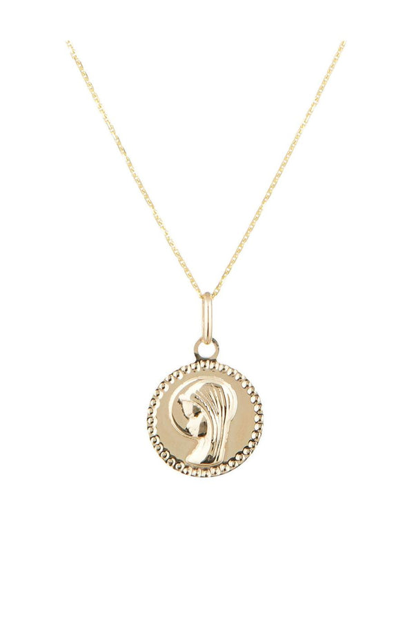 Pendentif "Médaille De Marie" Or Jaune 375/1000