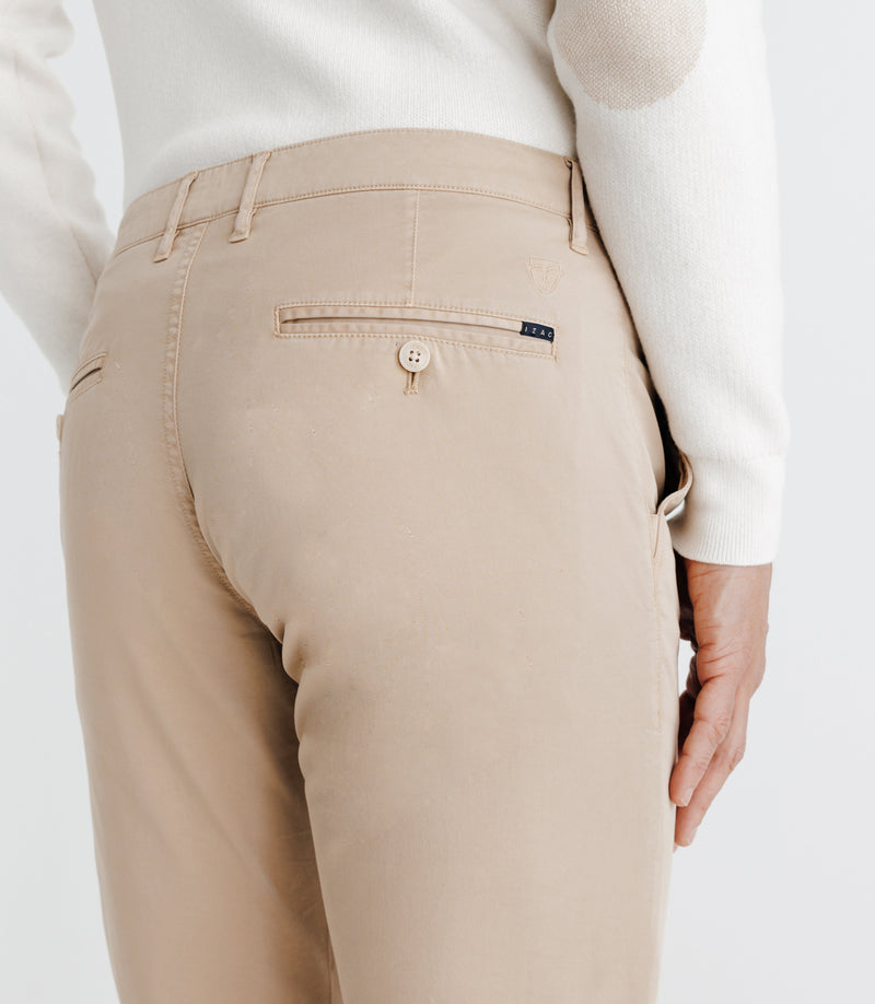 Pantalon Chino Beige Foncé