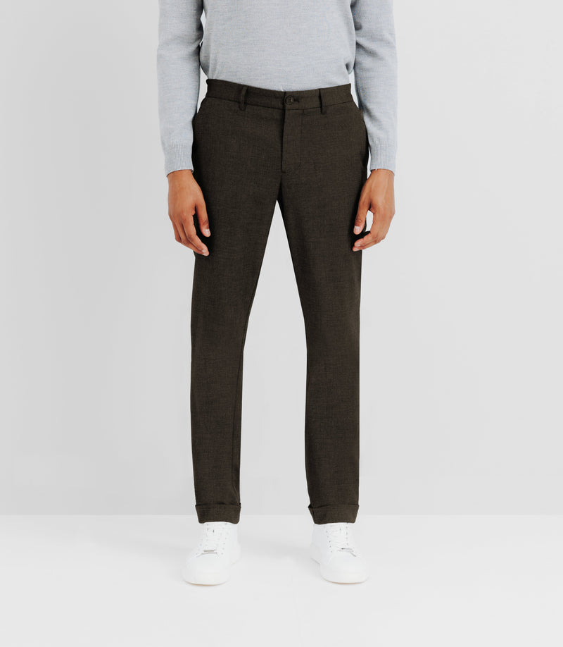 Pantalon Chino Armuré Gris