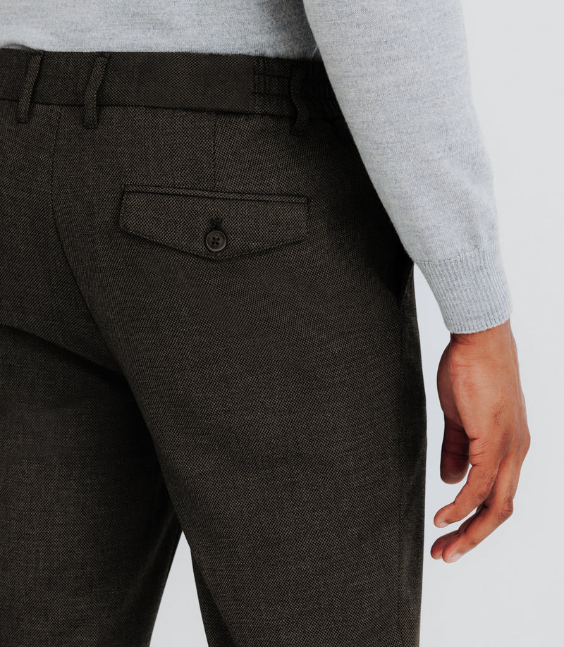 Pantalon Chino Armuré Gris