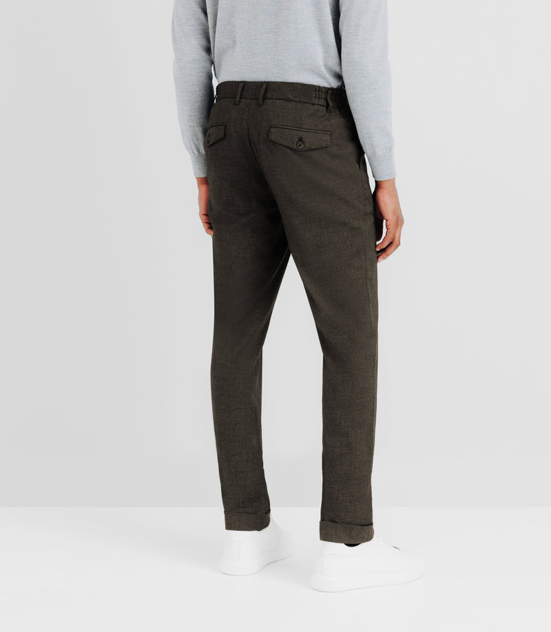 Pantalon Chino Armuré Gris