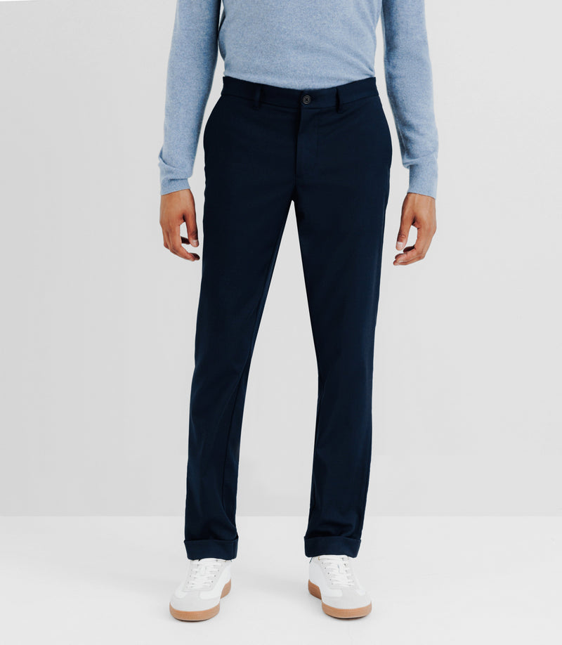 Pantalon Chino Armuré Marine