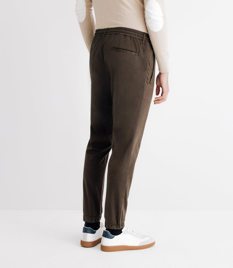 Pantalon chino élastique kaki - IZAC