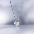 Pendentif "Petit Coeur" D0,05/13 - Or Blanc 375/1000