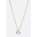 Pendentif "Petit Coeur" Diamants 0,05/13 - Or Jaune 375/1000
