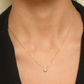 Pendentif "Petit Coeur" Diamants 0,05/13 - Or Jaune 375/1000