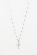 “My Twisted Cross” Pendant D0,06/16 - 375/1000 White Gold