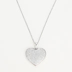 Colgante "Precioso Corazón" D 0,84/128 - Oro blanco 375/1000