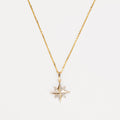 Pendente "Stellina" D0,072/16 - Oro giallo e bianco 375/1000