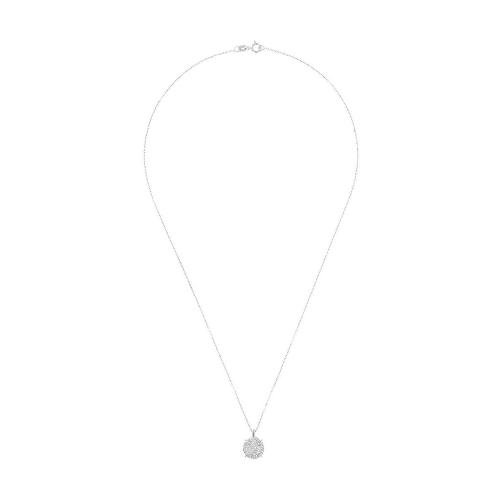"Sublissime" Pendant, 0,25/100 Diamonds - 375/1000 White Gold