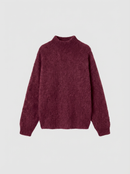 Pull Col Cheminé - Bordeaux