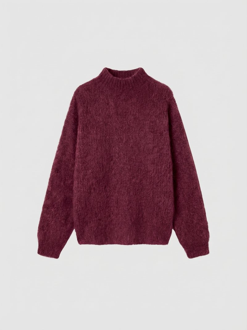 Pull Col Cheminé - Bordeaux