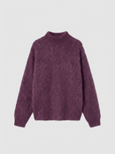 Pull Col Cheminé - Violet