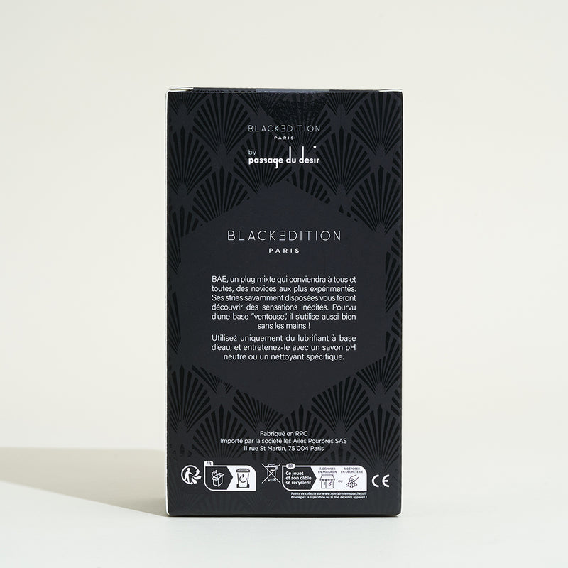 Plug Silicone Texturé Baë - Black Edition