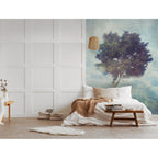 Papier Peint Panoramique Misty Tree - Multicolore