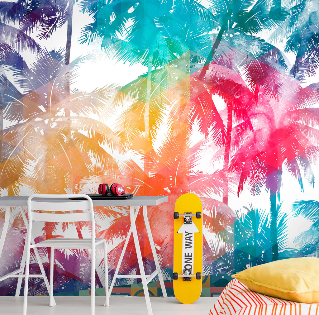 Jungle Flash Panoramic Wallpaper - Multicolor