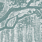 Papier Peint Panoramique - Brocéliande - Vert De Gris