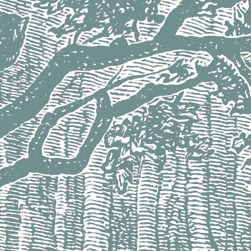 Papel pintado panorámico - Brocéliande - Verdigris