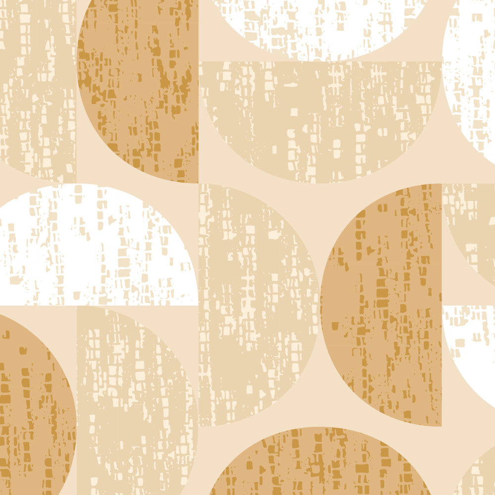 Papier Peint Panoramique Groove - Ocre - Ocre