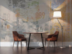 Panoramic Wallpaper - Seoul - Multicolour