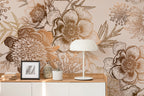 Papel pintado panorámico - Madeleine - Arena blanca