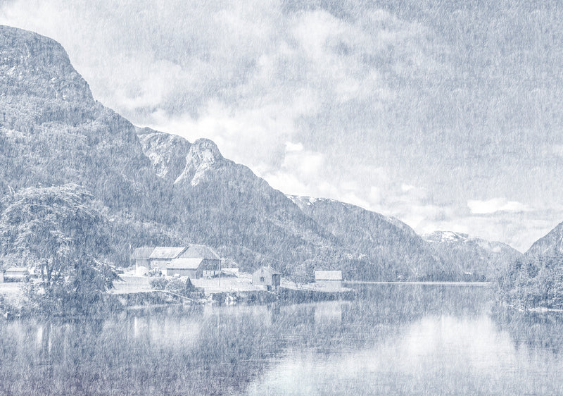 Papier Peint Panoramique Norvège Marine - Marine