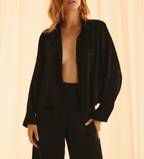 Camisa de cebra negra