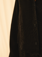Camisa Raso Cebra Negra Negro
