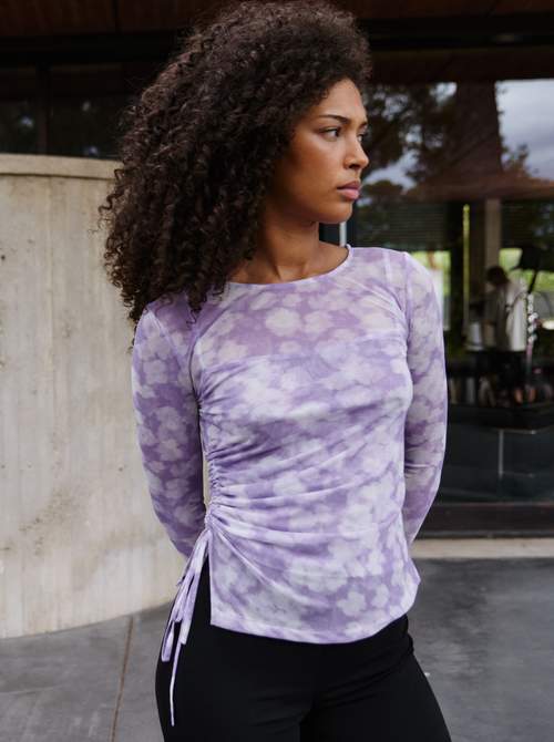 Top Lila Mesh