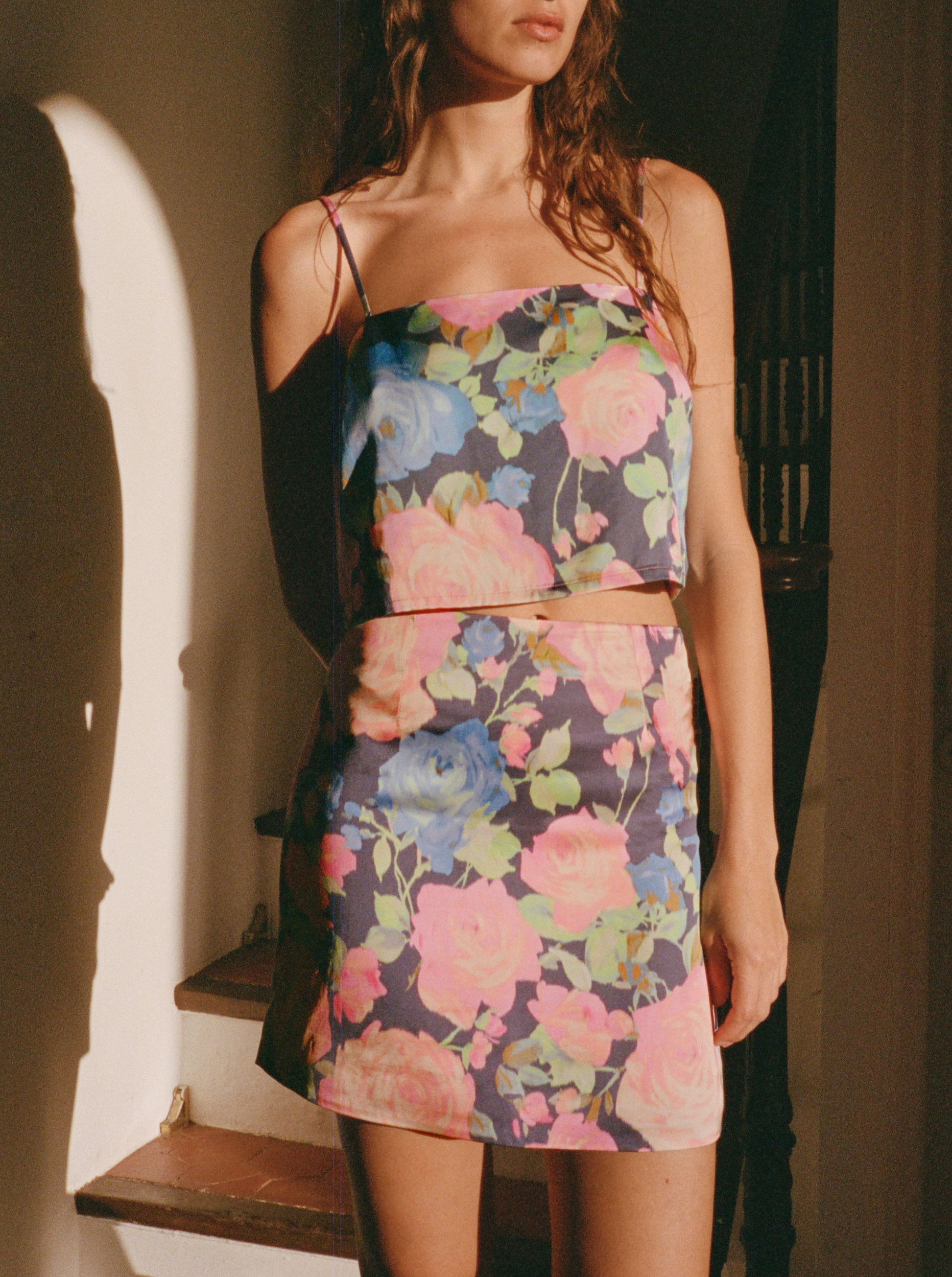 Jupe Maxi - Roses
