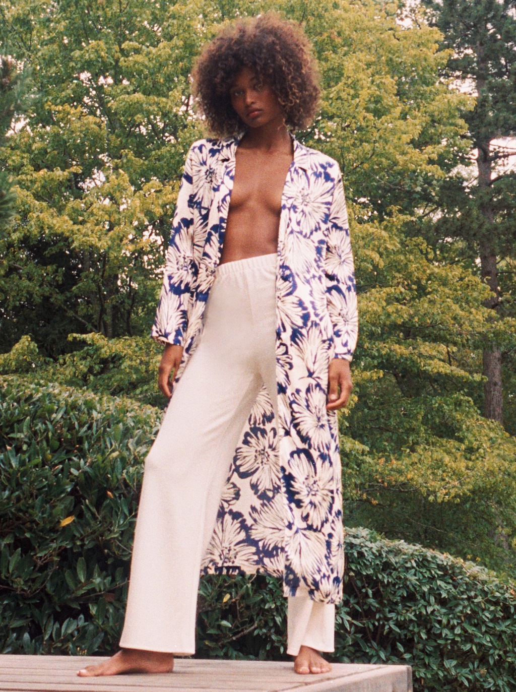 Purple Hibiscus Kimono