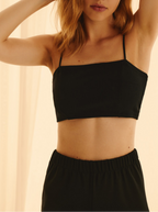 Brassière Straight Black court