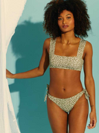 Tanga Anudado Swim Blooming Green