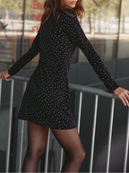 Robe Mini Galaxy Dots Noire et Blanche