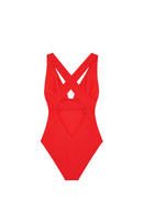 swimsuit De Bain Une Pièce Capri - Red