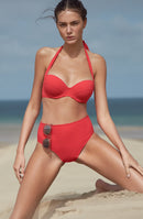 lisia Haut de maillot de bain à armatures, rouge