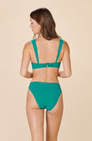 tobago Stockings swimsuit high waist green