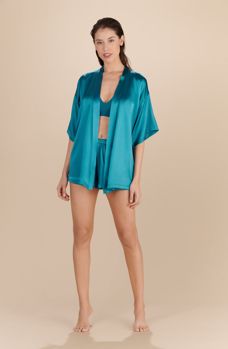 caly - Persian stretch silk shorts